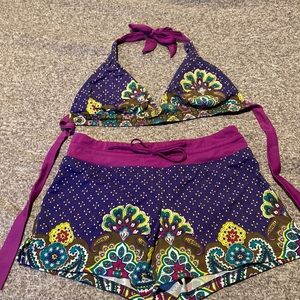 Athleta Swim Set - bikini top & shorts